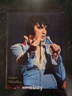 RARE ELVIS Presley SOUVENIR PHOTO ALBUM 1972 RCA Concert Tour Program Vintage