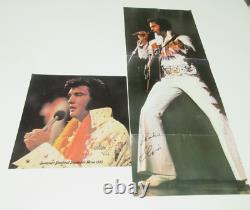 RARE! EXCELLENT! 1975 Elvis Presley Summer Festival Souvenir Menu + Poster
