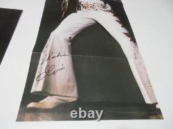 RARE! EXCELLENT! 1975 Elvis Presley Summer Festival Souvenir Menu + Poster