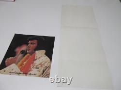 RARE! EXCELLENT! 1975 Elvis Presley Summer Festival Souvenir Menu + Poster