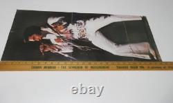 RARE! EXCELLENT! 1975 Elvis Presley Summer Festival Souvenir Menu + Poster