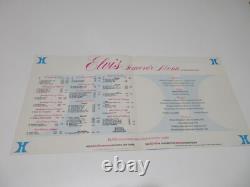 RARE! EXCELLENT! 1975 Elvis Presley Summer Festival Souvenir Menu + Poster