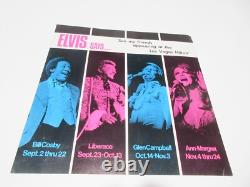 RARE! EXCELLENT! 1975 Elvis Presley Summer Festival Souvenir Menu + Poster