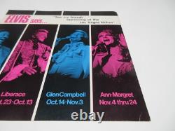 RARE! EXCELLENT! 1975 Elvis Presley Summer Festival Souvenir Menu + Poster