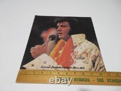 RARE! EXCELLENT! 1975 Elvis Presley Summer Festival Souvenir Menu + Poster