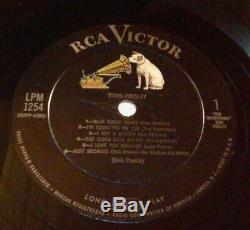 RARE EX 1956 orig ELVIS PRESLEY lp self titled 1st album LPM 1254 MONO plays EX