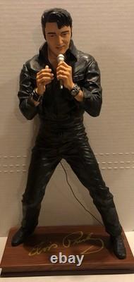 RARE Elvis Presley 68 comeback special Bradford Exchange Statue Figure 18