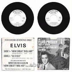 RARE Elvis Presley Air-play Special SP45-162 How Great Thou Art & So High 45 RPM