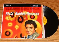 RARE Elvis Presley Golden Records Rigid Vinyl Orange Label Hollywood Pressing