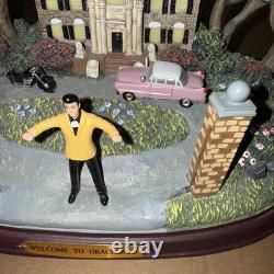 RARE Elvis Presley Hawthorne Village Welcome To Graceland Plays Love Me Tender