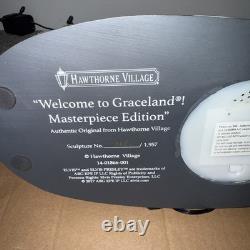 RARE Elvis Presley Hawthorne Village Welcome To Graceland Plays Love Me Tender