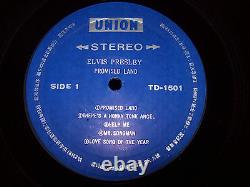 RARE Elvis Presley IMPORT Promised Land LP TD-1501 Union Record JAPAN Very Good+