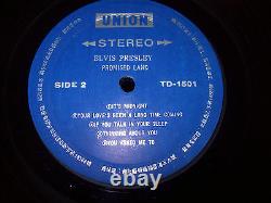 RARE Elvis Presley IMPORT Promised Land LP TD-1501 Union Record JAPAN Very Good+