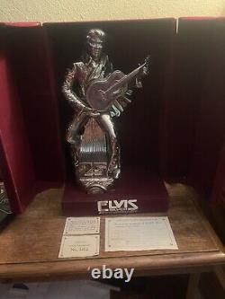 RARE Elvis Presley Limited Edition 25th Anniversary Silver Bourbon Decanter