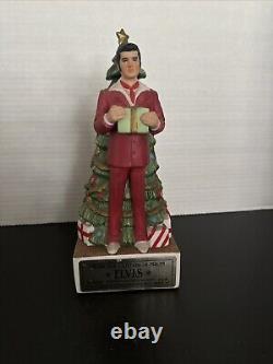 RARE-Elvis Presley McCormick Bottle Decanter/ Music Box Christmas Tree Empty