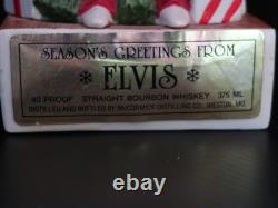 RARE-Elvis Presley McCormick Bottle Decanter/ Music Box Christmas Tree Empty