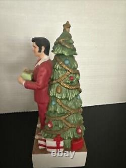 RARE-Elvis Presley McCormick Bottle Decanter/ Music Box Christmas Tree Empty