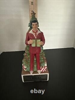 RARE-Elvis Presley McCormick Bottle Decanter/ Music Box Christmas Tree Empty