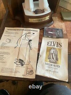 RARE Elvis Presley Memories Decanter McCormick Distilling Lighted Stand Display