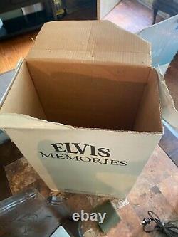 RARE Elvis Presley Memories Decanter McCormick Distilling Lighted Stand Display