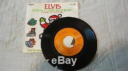 RARE Elvis Presley Merry Christmas Baby / O Come, All Ye Faithful + 2 Others