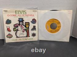 RARE Elvis Presley Merry Christmas Baby/O Come All Ye Faithful RCA 74-0572