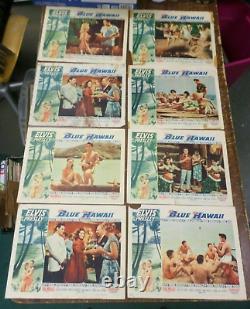 RARE Elvis Presley ORIGINAL SET OF 8 LOBBY CARDS, BLUE HAWAII, NOT REPRODUCTIONS