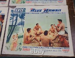 RARE Elvis Presley ORIGINAL SET OF 8 LOBBY CARDS, BLUE HAWAII, NOT REPRODUCTIONS