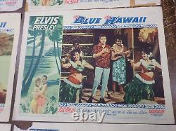 RARE Elvis Presley ORIGINAL SET OF 8 LOBBY CARDS, BLUE HAWAII, NOT REPRODUCTIONS