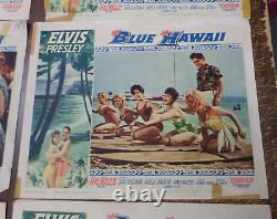RARE Elvis Presley ORIGINAL SET OF 8 LOBBY CARDS, BLUE HAWAII, NOT REPRODUCTIONS