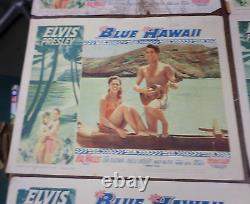 RARE Elvis Presley ORIGINAL SET OF 8 LOBBY CARDS, BLUE HAWAII, NOT REPRODUCTIONS