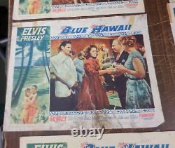 RARE Elvis Presley ORIGINAL SET OF 8 LOBBY CARDS, BLUE HAWAII, NOT REPRODUCTIONS