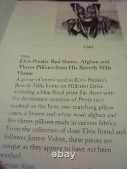 RARE Elvis Presley Personally Owned MCM PILLOW FROM HIS HOME Your choice