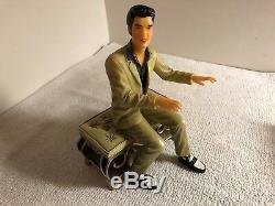 RARE! Elvis (Presley) Rock-N-Roll Piano Cookie Jar/Music Box Black 2001 Vandor