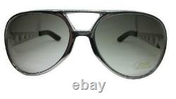 RARE! Elvis Presley TCB Sunglasses EPE Silver Aviator VTG with Case