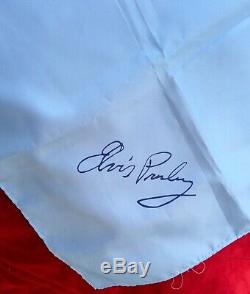 RARE Elvis Presley owned Concert worn Blue Scarf February 21st 1977 Charlotte NC