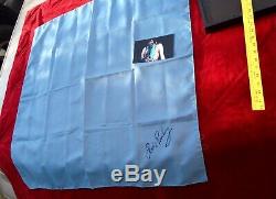 RARE Elvis Presley owned Concert worn Blue Scarf February 21st 1977 Charlotte NC