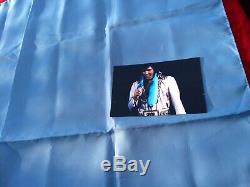 RARE Elvis Presley owned Concert worn Blue Scarf February 21st 1977 Charlotte NC