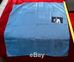 RARE Elvis Presley owned Concert worn Blue Scarf February 21st 1977 Charlotte NC