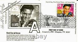 RARE! Elvis Presley's Cousin Sheriff Harold Ray Presley Hand Signed FDC