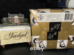 RARE Elvis Presley's GRACELAND The King Vintage 1998 Figurine Music Box Original