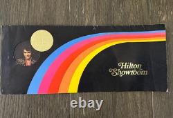 RARE Elvis Rainbow Menu / Pre Holiday Jubilee / December 1975 Las Vegas Hilton
