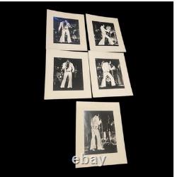RARE Epic Set Of 5 Elvis Presley Orig Photos 11x14 Matted 16x20 Ready To Frame