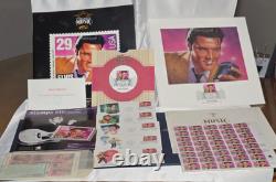 RARE' Fully Complete MINT 1993 USPS Elvis Presley Stamp Collection Album