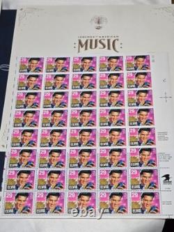 RARE' Fully Complete MINT 1993 USPS Elvis Presley Stamp Collection Album