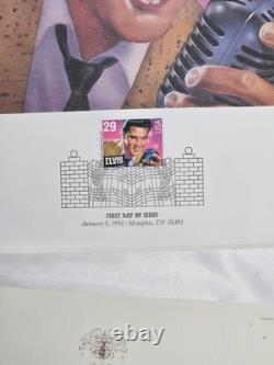 RARE' Fully Complete MINT 1993 USPS Elvis Presley Stamp Collection Album
