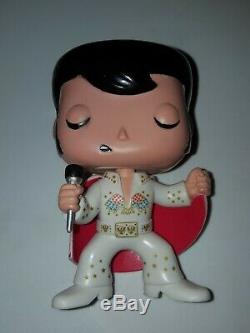 RARE Funko Pop Elvis Presley 70's White Jumpsuit Loose