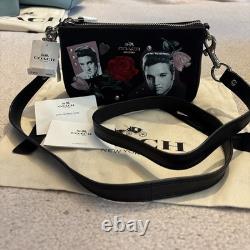RARE & HTF Coach x Elvis Presley Limited Edition Demi Baguette Crossbody Bag