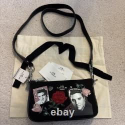 RARE & HTF Coach x Elvis Presley Limited Edition Demi Baguette Crossbody Bag