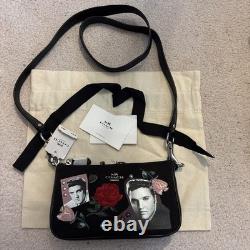 RARE & HTF Coach x Elvis Presley Limited Edition Demi Baguette Crossbody Bag